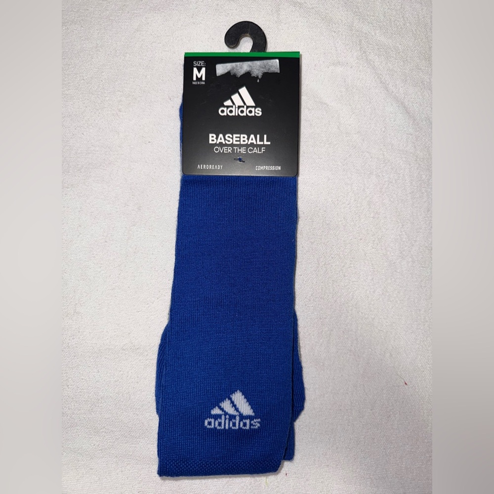 NWT ADIDAS OVER THE CALF COMPRESSION SOCKS SIZE M AEROREADY . Size in pics